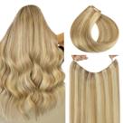 Extensões de cabelo de arame HOTBANANA 20 polegadas 110 g Light Blonde