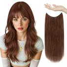 Extensões de cabelo de arame Sunny Real Human Hair Auburn Red 40cm
