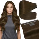 Extensões de cabelo Full Shine Butterfly Weft Medium Brown 40cm