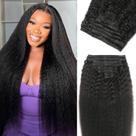 Extensões de Cabelo FZV Kinky Straight - 20" 120g - 8 Unidades