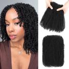 Extensões de cabelo Geogroket Afro Kinkys Bulk Human Hair 30g