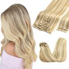 Extensões de cabelo GOO GOO Clip em cabelo humano real 14" 150g