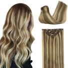Extensões de cabelo GOO GOO Clip em cabelo humano real 20 polegadas 120g