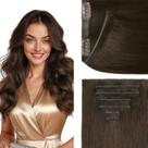 Extensões de cabelo GOO GOO Genius 18 polegadas 120 g 7 unidades 4A Brown Extensões de cabelo GOO GOO Genius 18 polegadas 120 g 7 unidades 4A Brown