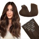 Extensões de cabelo GOO GOO Real Human Hair 20 polegadas 130g 4A