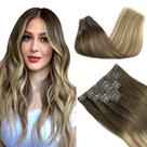 Extensões de cabelo GOO GOO Real Human Hair 20 polegadas 150 g 7 unidades Extensões de cabelo GOO GOO Real Human Hair 20 polegadas 150 g 7 unidades