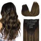 Extensões de cabelo GOO GOO Real Human Hair 20 polegadas 150 g 7 unidades