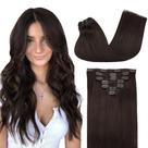 Extensões de cabelo GOO GOO Real Human Hair 24 polegadas 120 g 7 unidades