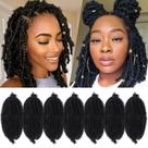 Extensões de cabelo GOWIT Marley Hair 10cm pretas, 7 pacotes