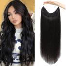 Extensões de cabelo Halo Doupor Natural Black Remy Human Hair