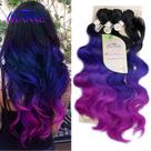 Extensões de cabelo HANNE Ombre Color Synthetic Body Wave 350g