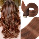Extensões de Cabelo Humano OBHD - Fita Adesiva 60cm - Marrom