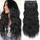 Extensões de cabelo KookaStyle Long Wavy 4 peças 190 g 60 cm para mulheres
