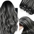 Extensões de cabelo Micro Link YoungSee Silver Balayage 50g