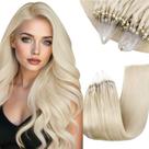 Extensões de cabelo Microlink RUNATURE 60cm White Blonde 1000