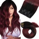 Extensões de cabelo Moresoo Clip em cabelo humano real 10 polegadas 70g