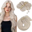 Extensões de cabelo Moresoo Micro link White Blonde 55cm 50g