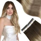 Extensões de Cabelo Moresoo Tape-In Castanho Ombre 24" 50 g 20 peças Extensões de Cabelo Moresoo Tape-In Castanho Ombre 24" 50 g 20 peças