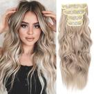 Extensões de cabelo MSBELLE Long Wavy 20 polegadas sintéticas 200g Extensões de cabelo MSBELLE Long Wavy 20 polegadas sintéticas 200g