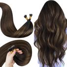 Extensões de cabelo Nano Ring LaAvoo Brown Balayage 16 em 50 g