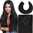 Extensões de cabelo Psiool Real Human Hair 45 cm 120 g 7 unidades