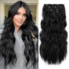 Extensões de cabelo REECHO HE001 sintéticas naturais para mulheres Extensões de cabelo REECHO HE001 sintéticas naturais para mulheres