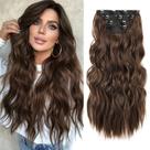 Extensões de cabelo REECHO HE001 Synthetic 20" Chocolate Brown