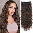 Extensões de cabelo REECHO HE009 Clip em chocolate amargo de 24"