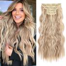 Extensões de cabelo REECHO Synthetic Fiber 50 cm, 4 peças, loiro escuro Extensões de cabelo REECHO Synthetic Fiber 50 cm, 4 peças, loiro escuro