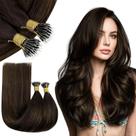 Extensões de cabelo RUNATURE Nano Bead 50cm Dark Brown Ombre 2 /2/6 Extensões de cabelo RUNATURE Nano Bead 50cm Dark Brown Ombre 2 /2/6