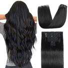Extensões de cabelo Sisily Clip in Real Human Hair 14 polegadas 70g