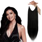 Extensões de cabelo Sunny Black Human Hair 80g 35cm