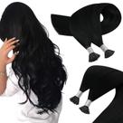 Extensões de cabelo Sunny Hair I Tip 22 polegadas Jet Black 50g