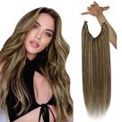 Extensões de cabelo Sunny Wire Dark Brown Mix Caramel Blonde