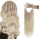 Extensões de cabelo Sunny Wire Real Human Hair Ash Blonde 80g