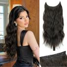 Extensões de cabelo TressGlam Dark Brown Long Wavy Synthetic Extensões de cabelo TressGlam Dark Brown Long Wavy Synthetic