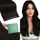 Extensões de Cabelo Ugeat Genius Weft Castanho Escuro 46 cm 50 g