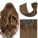 Extensões de cabelo UGOTRAYS Clip em cabelo humano 22 polegadas 70g 6 Extensões de cabelo UGOTRAYS Clip em cabelo humano 22 polegadas 70g 6
