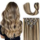 Extensões de cabelo UGOTRAYS Clip em cabelo humano real de 22 polegadas e 70 g Extensões de cabelo UGOTRAYS Clip em cabelo humano real de 22 polegadas e 70 g