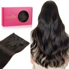 Extensões de cabelo Wennalife Clip em cabelo humano real 45 cm 120 g