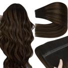 Extensões de cabelo YoungSee Butterfly Weft Dark Brown 16 polegadas