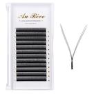 Extensões de cílios AuReve YY Lash D Curl 0,07 mm 11 mm Volume 4D
