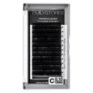 Extensões de cílios EMILYSTORES 0,10 mm de espessura C Curl 12 mm