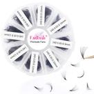 Extensões de cílios FADLASH, ventiladores pré-fabricados, 1000 unidades D Curl 0,05-0,14 mm