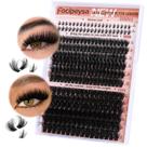 Extensões de Cílios Focipeysa 256 peças 12-18 mm Volume Lash