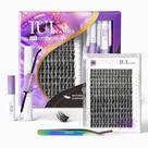 Extensões de cílios Lash Clusters IUI Beauty DIY 196 unidades com kit