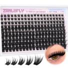 Extensões de cílios ZANLUFLY Wispy Lash Clusters 10-18 mm 200 unidades