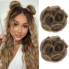 Extensões de coque de cabelo REECHO Mini Claw Clip HB001 Light Ash Brown