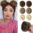 Extensões de coque de cabelo REECHO Mini Claw Clip Messy Cat Ears x2
