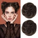 Extensões de coque de cabelo REECHO Mini Claw Clip Messy Cat Ears x2